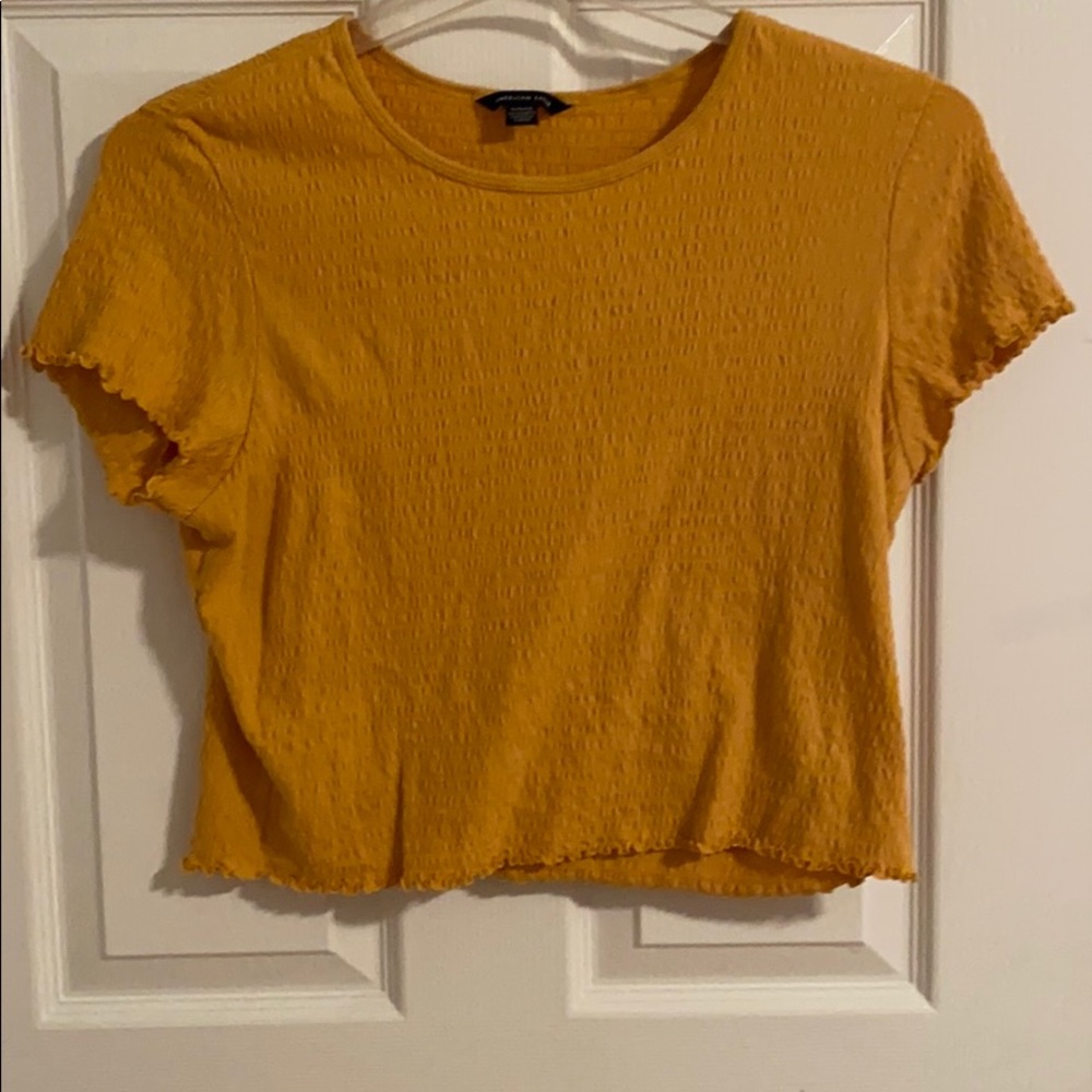 American Eagle smocked top
